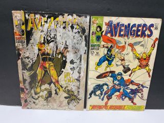 Avengers 57 58 (marvel 1968) 1st Appearance & Origin Of Vision Ultron Buscema