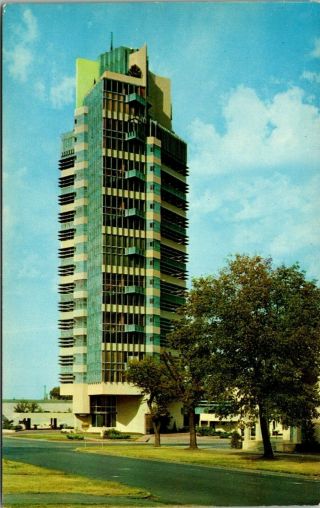 Bartlesville Oklahoma Price Tower Frank Lloyd Wright Vintage Postcard