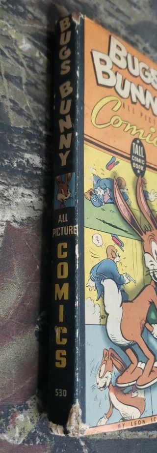 Vtg 1943 Bugs Bunny All Picture Comics Tall Book 530 Leon Schlesinger 2