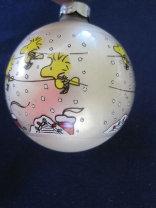 Peanuts Hallmark Ornament Woodstock and Snoopy 2 1/2 