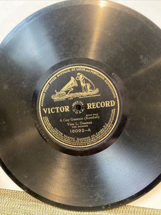 Victor Records 78rpm 16092 A Gay Gossoon Vess Ossman