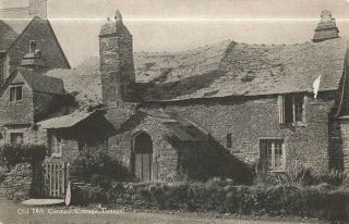 Rare Vintage Postcard - Old 14th Century Cottage,  Tintagel - England Unposted.