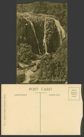 India Old Postcard Lower Falls Pykara Nilgiris Waterfalls Water Falls Rocks Hill