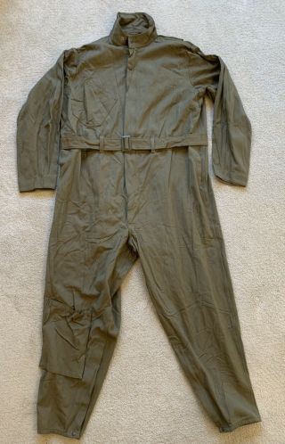 Vtg Nos Us Army Air Force Ww2 Summer Type A - 4 Flight Suit Wool Gabardine Xxl 48