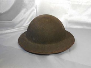 Vintage Metal US Army WWI Doughboy Helmet With Liner Tank Division 3