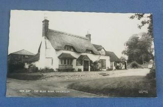 Vintage Real Photo Postcard The Blue Boar Chieveley Berkshire I1d