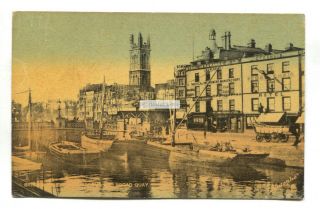 Bristol - Floating Harbour & Broad Quay - Old Tuck Postcard No.  5919 - Rare