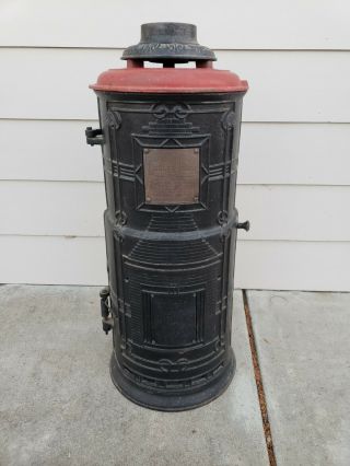 Antique Vtg 1911 Humphrey Cottage Gas Water Heater 50 Cast Iron Kalamazoo Mich