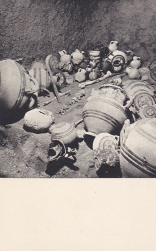 Cyprus Postcard Antiquities Old Potteries 1940 S