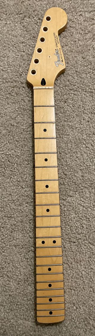 Vintage Fender Stratocaster Neck Made In Mexico Maple