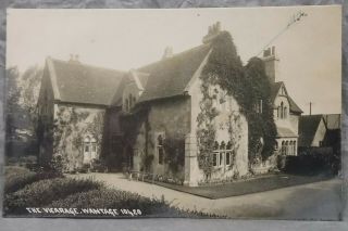 Postcard Rp Oxfordshire Wantage The Vicarage Old House Real Photograph