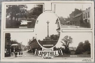 Postcard Rp Bedfordshire Ampthill Multi View Old Real Photographs