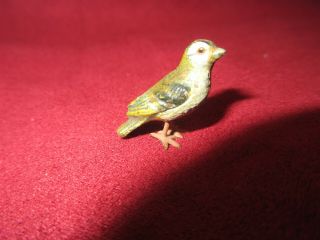 Antique Austrian Cold Painted Miniature Vienna Bronze Bird Figurine