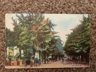 Old Postcard British - Cheltenham,  Gloucestershire - Promenade From Queens Hotel