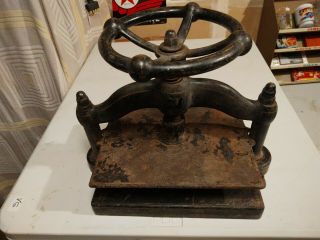 Vintage Antique Fairbanks,  Morse Cast Iron Book Press