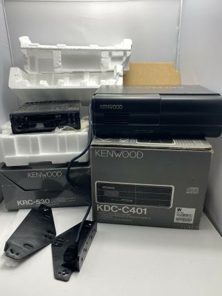 Kenwood Krc - 530 High Power Cassette Receiver,  Kdc - C401 10 Disc Changer,  Vintage
