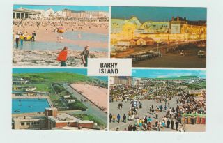 Wales Barry Island 1974 Old Postcard