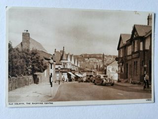 Vintage Postcard " Old Colwyn,  The Shopping Centre ".  Conwy County,  Clwyd