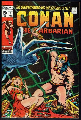 Conan The Barbarian 4 Fn/vf/7.  0 - Early Barry Windsor Smith Issue