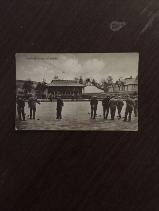 Bowling Green Douglas Isle Of Man Vintage Postcard