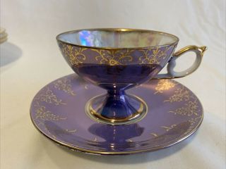 Vintage Ries Hand Painted Teacup And Saucer