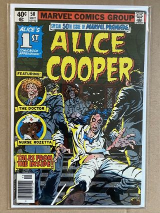 Marvel Premiere 50 (1979) 8.  5 Vf,  1st Appearance Alice Cooper Classic Cover