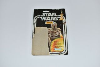 Vintage Kenner Star Wars 1979 Boba Fett 21 Card Back Only
