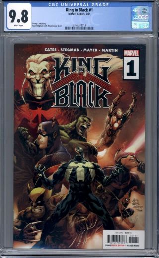 King In Black 1 Ryan Stegman & Donny Cates Venom Knull 1st Print Cgc 9.  8
