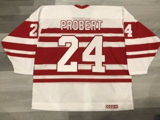 1992 Tbtc Ccm Vintage Bob Probert Detroit Red Wings Nhl Hockey Jersey Xxl