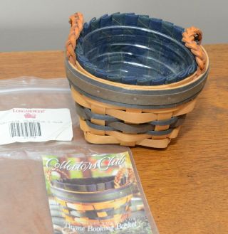 Longaberger Thyme Booking Basket Set Collector’s Club