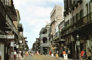 Royal Street Orleans Louisiana Vintage Postcard J05