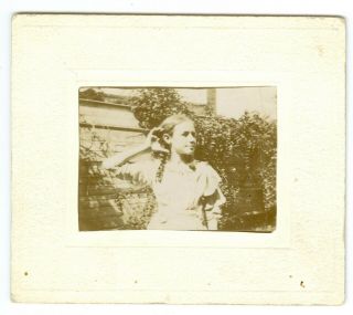 B4365 Lottie Can’t Hear You Unusual Tiny Pocket Kodak Box Camera Photo