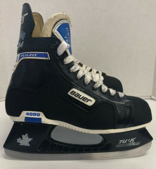 Vintage Bauer Supreme Custom 4000 Ice Hockey Skates Senior Size 8 Vtg Rare Skate