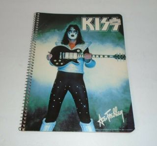 Kiss Ace Frehley Notebook With Red Order Form - 1978 Vintage Aucoin