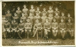 Barmouth - Boys For Imperial Service - Old Real Photo Postcard View