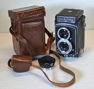 Vintage Rolleicord Tlr Camera Dbp Dbgm 75mm 3.  5 Germany Xenar 3.  5 75mm