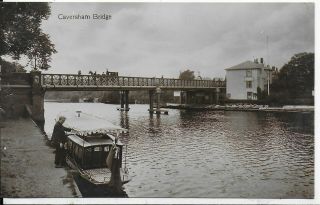 Early Rare Vintage Postcard,  Caversham Bridge,  Berkshire,  London