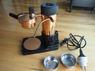 Ama Milano Espresso Maker Electric Coffee Machine Italy Vintage Copper