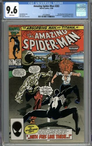 Spider - Man 283 Cgc 9.  6 Nm,  1st Appearance Of Mongoose White Pages