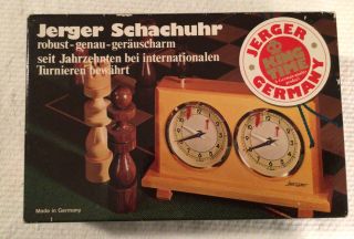 Vintage Jerger Chess Clock Made In Germany