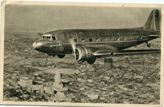 American Airlines - Douglas Dc - 3 - Old Airline Issue Postcard