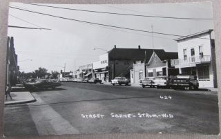 Strum Wisconsin Main Street 1950 