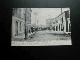 Canada Old Postcard : A Portion Of Commercial St,  Nanaimo,  B.  C.  1905
