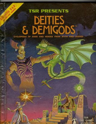 Tsr Presents Deities And Demigods Encyclopedia Of Gods And Heroes Ad&d Ej11