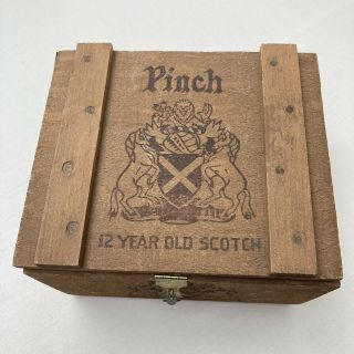 Vintage HAIG & HAIG Pinch 12 Year Old Scotch Whisky WOODEN CRATE BOX 2