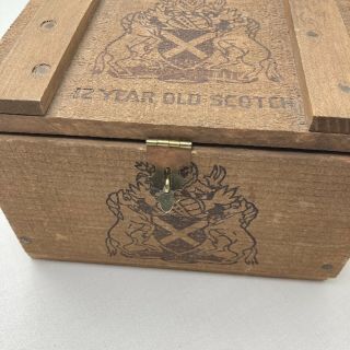 Vintage HAIG & HAIG Pinch 12 Year Old Scotch Whisky WOODEN CRATE BOX 3