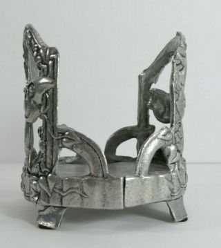 Carson Pewter Candle Holder Butterflies,  Lady Bugs,  Grass Hoppers,  Ivy,  2000 4 