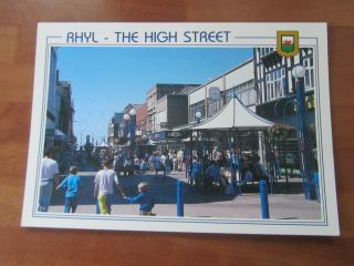 Wales Rhyl High Street Fotowales Rl15 Old Postcard