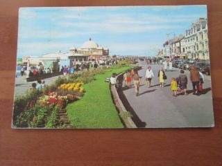 Wales Rhyl Promenade And Pavilion 1967 Old Postcard