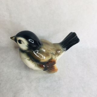 Vintage Goebel West Germany Ceramic Sparrow Finch Chick A Dee Lucky Bird Hummel